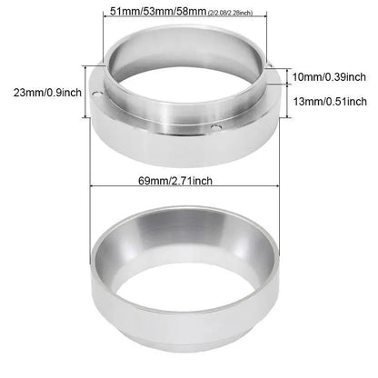 Aluminum Espresso Dosing Ring for 51/53/54/58mm Portafilters