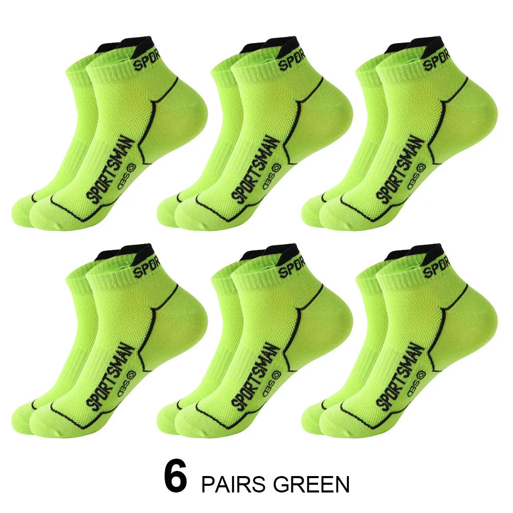 Men's No Show Socks Breathable Ankle Running Sport Socks
