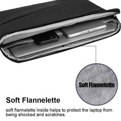 Portable Laptop Sleeve Bag – Canvas Zipper Case for 11–15.6 Inch