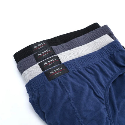 Men’s Cotton Underwear 4 Pack – Breathable Plus Size Briefs