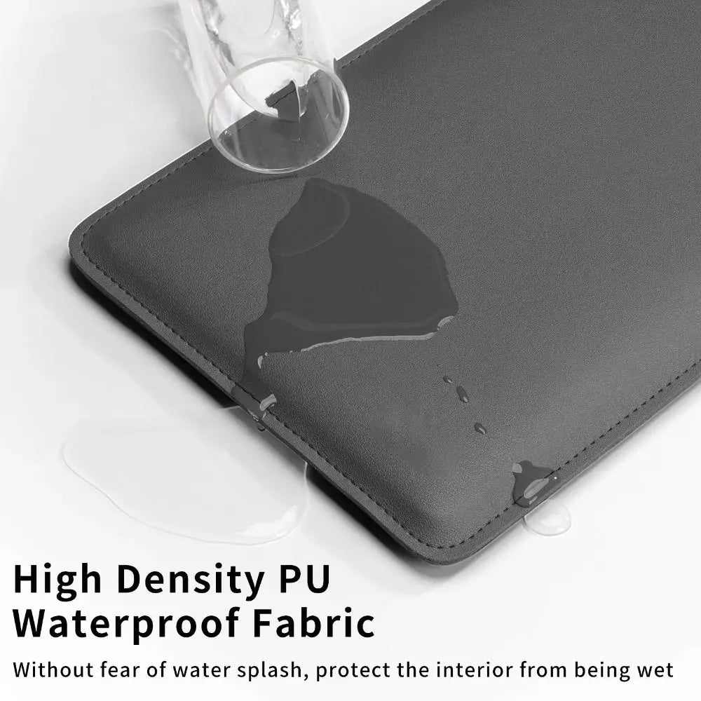 Slim PU Leather Laptop Sleeve – Water-Resistant Case for 11–16 Inch