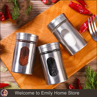 Spice Shaker | Stainless Steel Salt & Pepper Jar