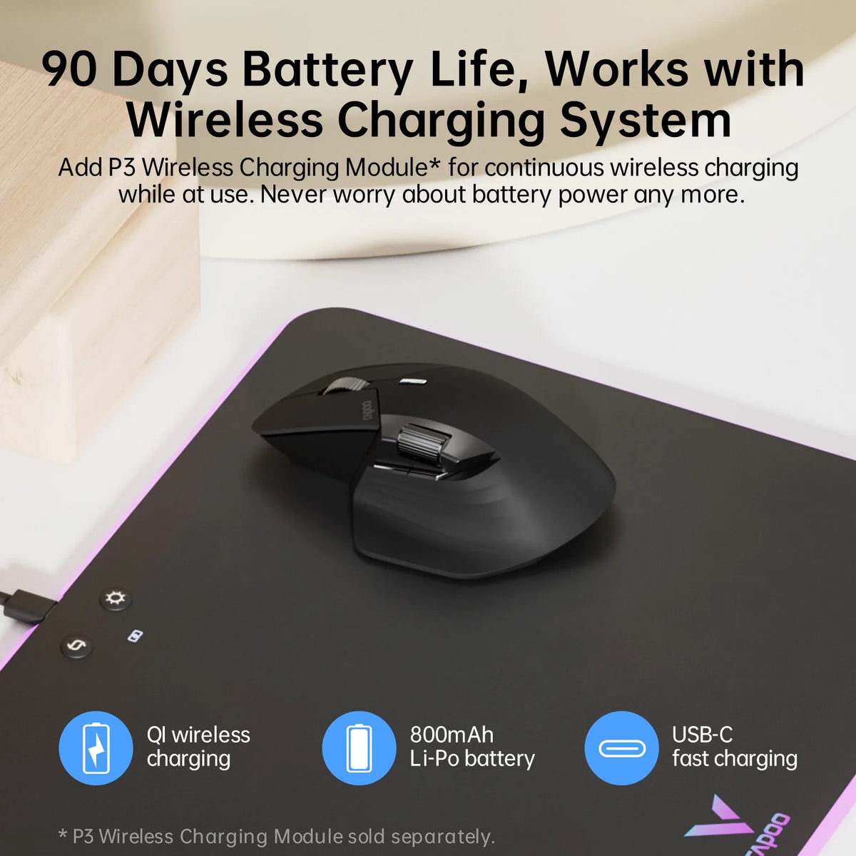 Multi-Device Wireless Mouse 4000 DPI