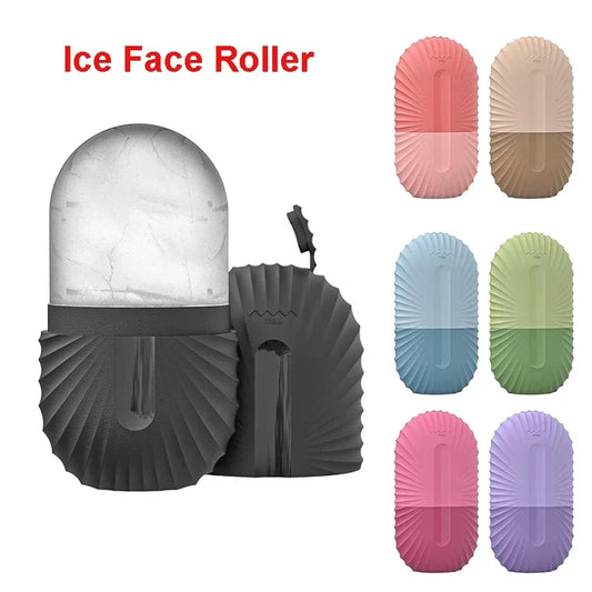 Ice Face Roller Silicone Facial Ice Mold for Cooling Massage