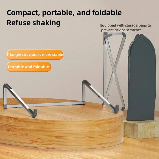 Adjustable Laptop Stand – Folding Aluminum Desktop Holder