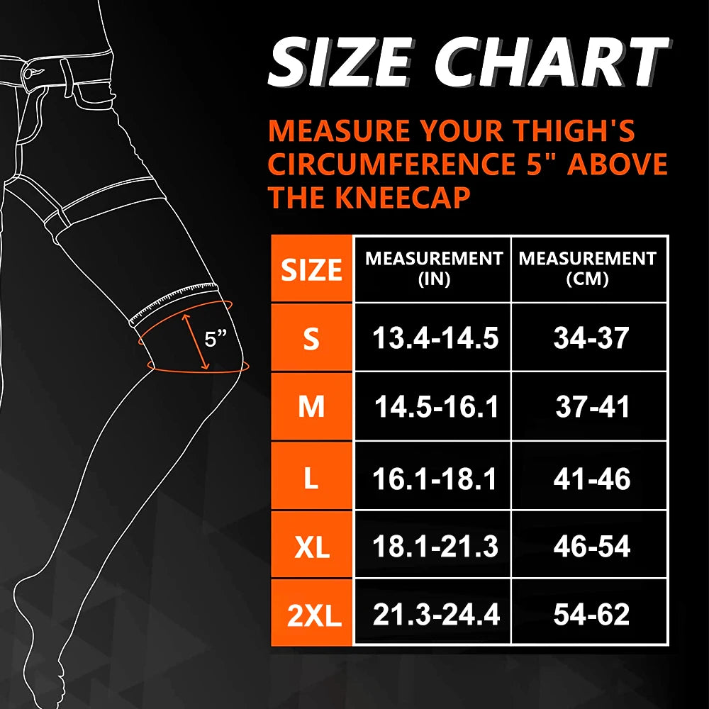 Full Leg Compression Sleeve with Knee Support for Sports & Training