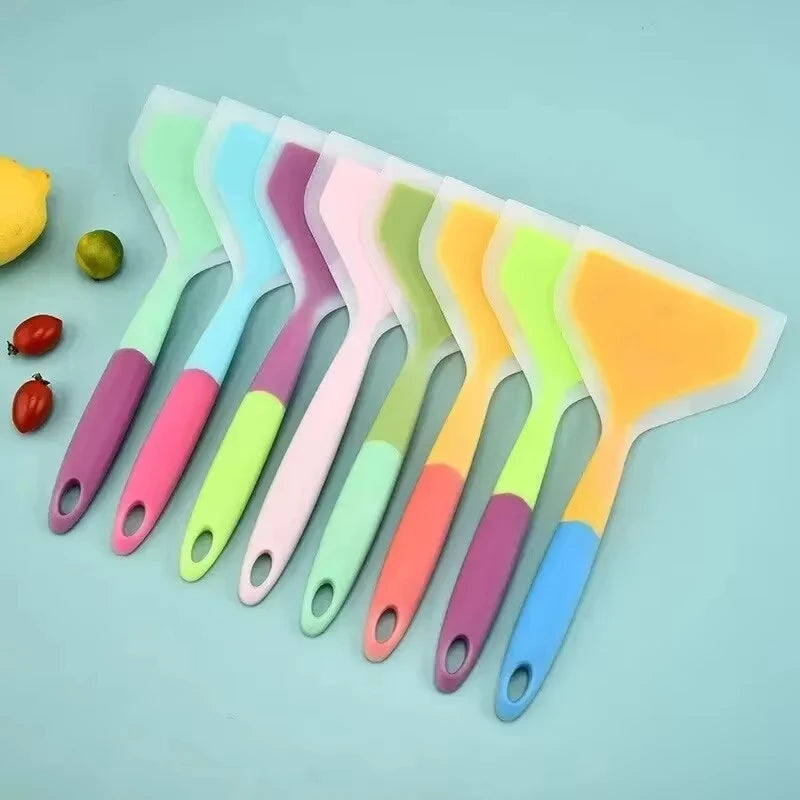 Silicone Pancake Spatula Heat Resistant Wide Kitchen Turner