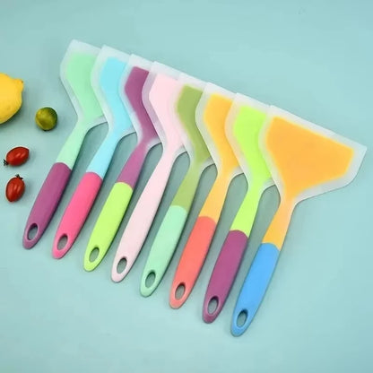 Silicone Pancake Spatula Heat Resistant Wide Kitchen Turner