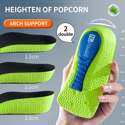 Height Increase Insoles – Memory Foam Heel Lift Shoe Inserts