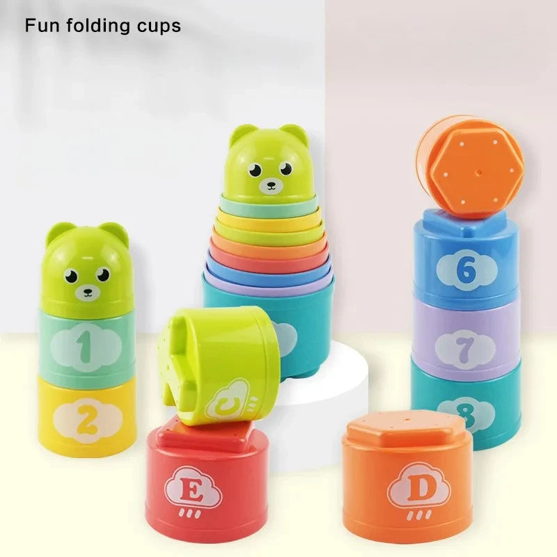 Kids Stacking Game – Brain Response Cup Competition Toy