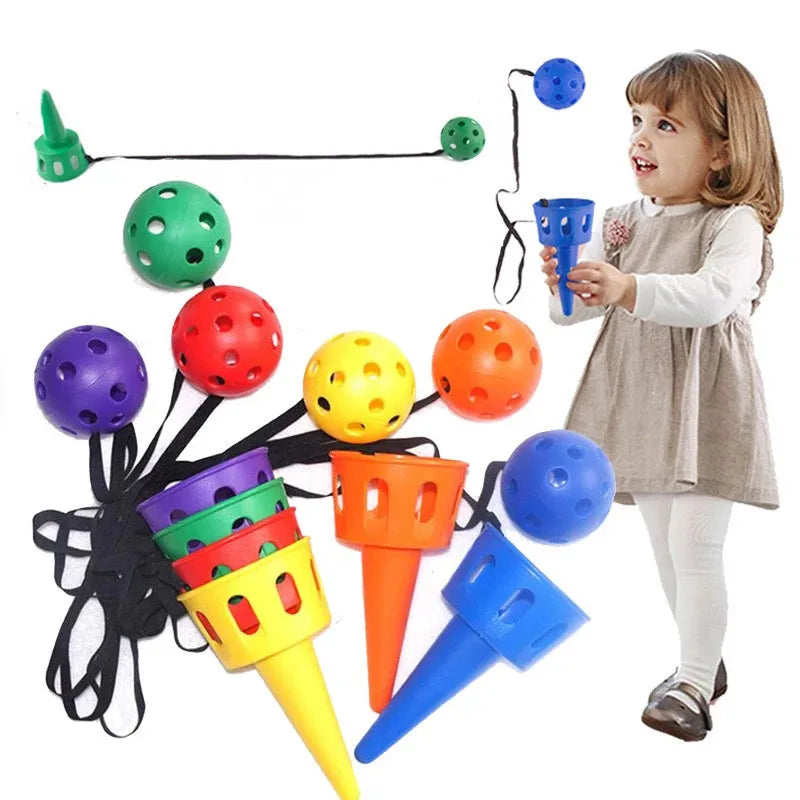 Throw and Catch Ball Set – Outdoor Hand-Eye Coordination Game