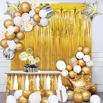 Gold Tinsel Curtain