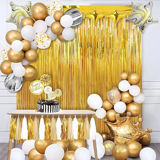 Gold Tinsel Curtain
