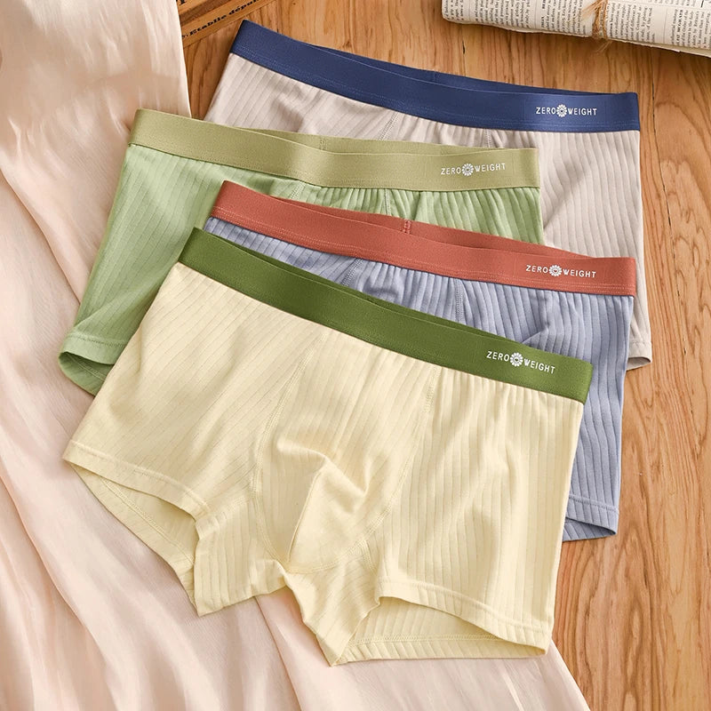 Men’s Cotton Boxer Shorts – Stretch Knit Underwear