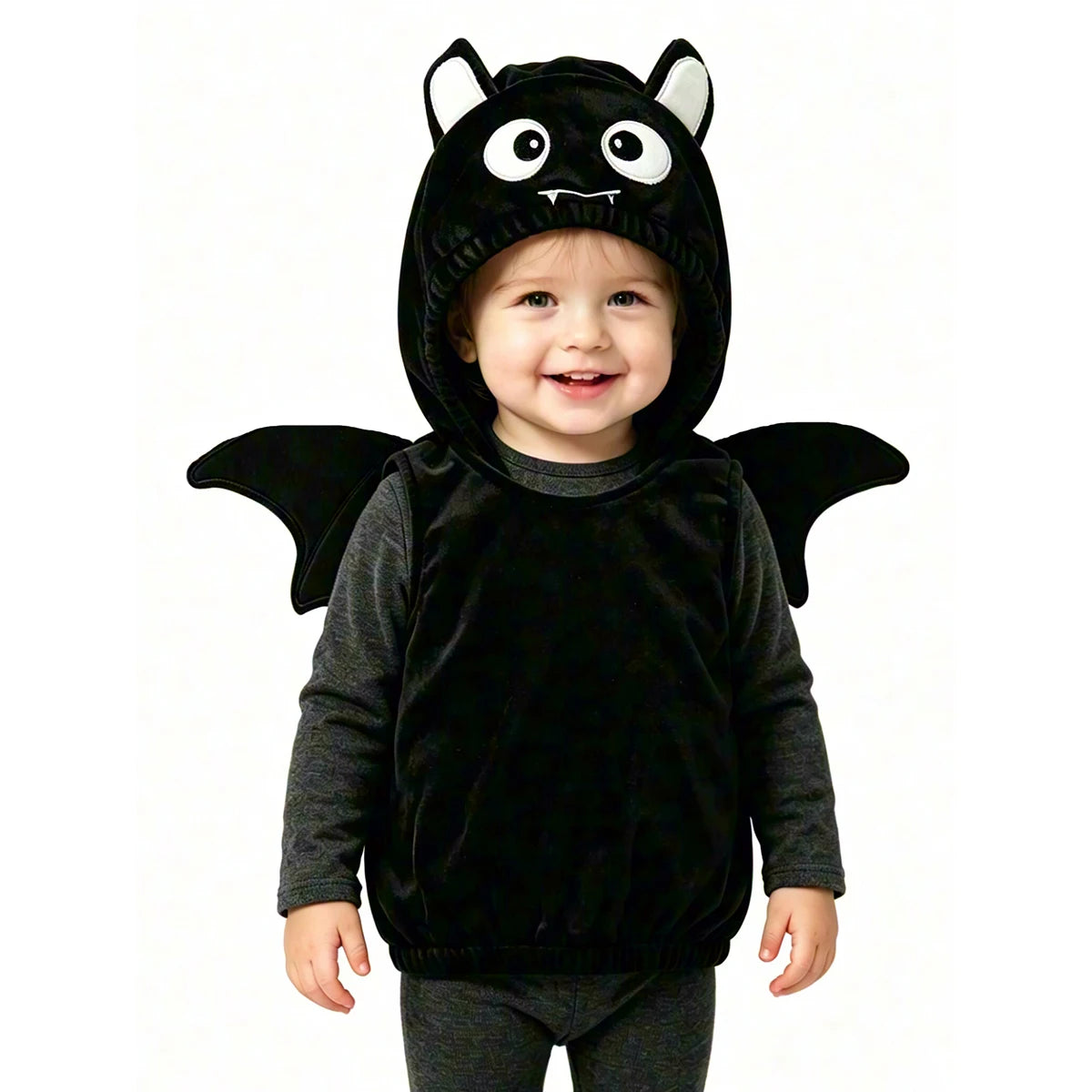 Umorden Unisex Baby Infant Toddler Halloween Black Bat Costume Hoodie Vest 1T 2T 3T
