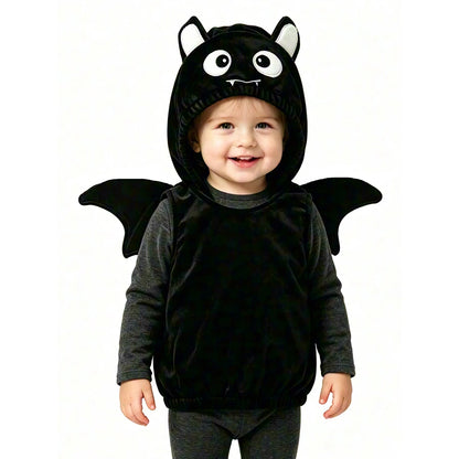 Umorden Unisex Baby Infant Toddler Halloween Black Bat Costume Hoodie Vest 1T 2T 3T