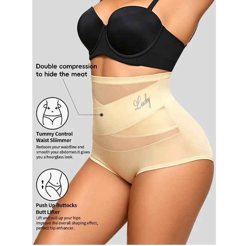 High Waisted Women’s Panties – Breathable Mesh Briefs