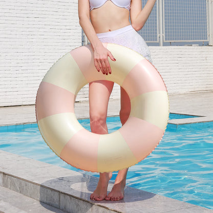 Inflatable Swimming Ring Macaron Pool Float for Summer Pool Parties