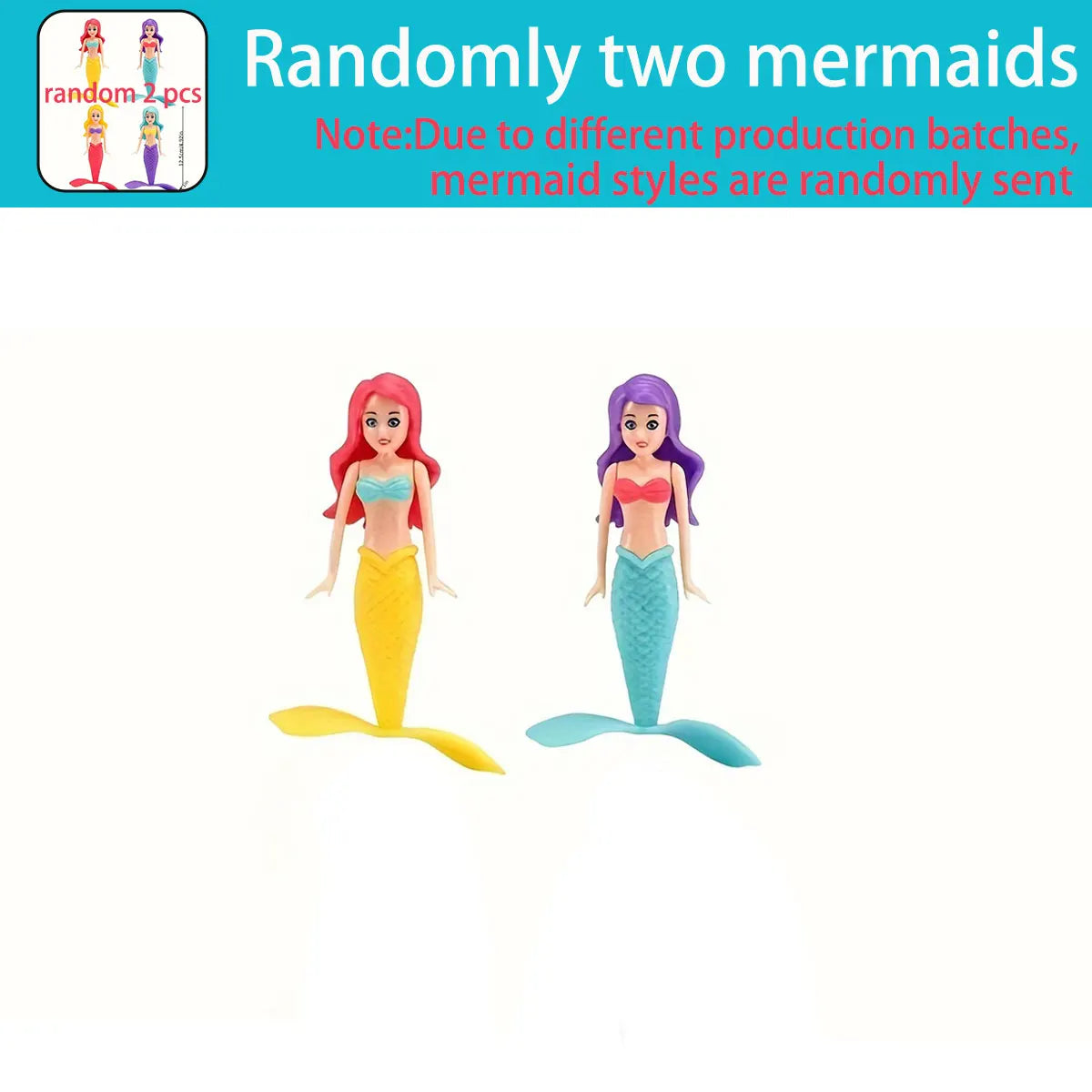 Mermaid Bath Toys – Floating Water Play Toy