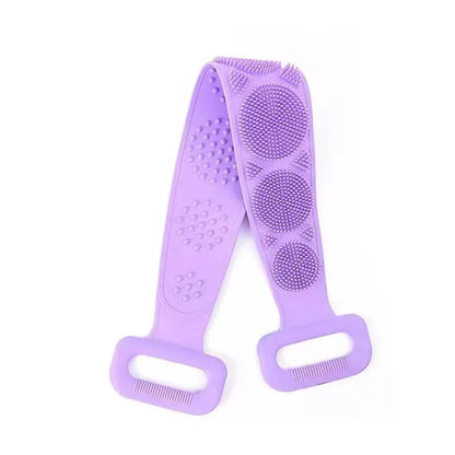 Silicone Back Scrubber Shower Belt Body Exfoliating Brush