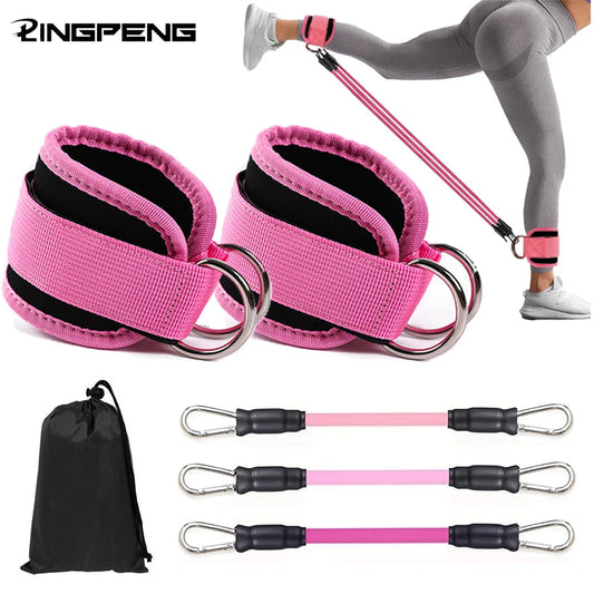 Ankle Straps for Resistance Bands – Glute & Leg Workout