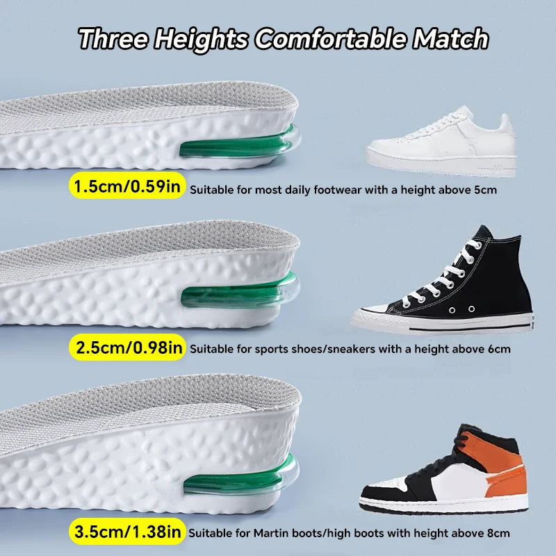 Height Increase Insoles – Memory Foam Sports Shoe Inserts