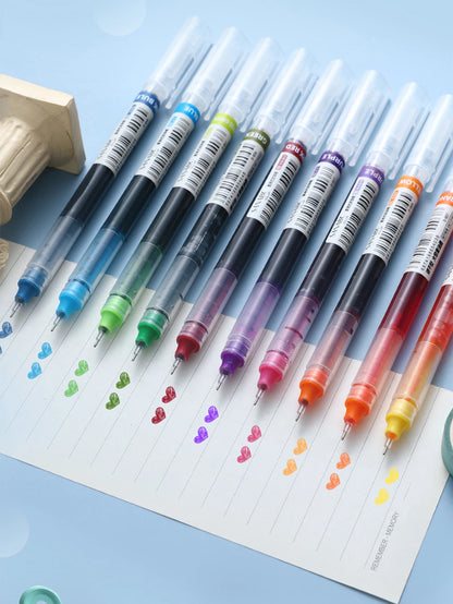 Gel Pens 10-Pack – 0.5mm Color Pens for Writing, Notes & Drawing