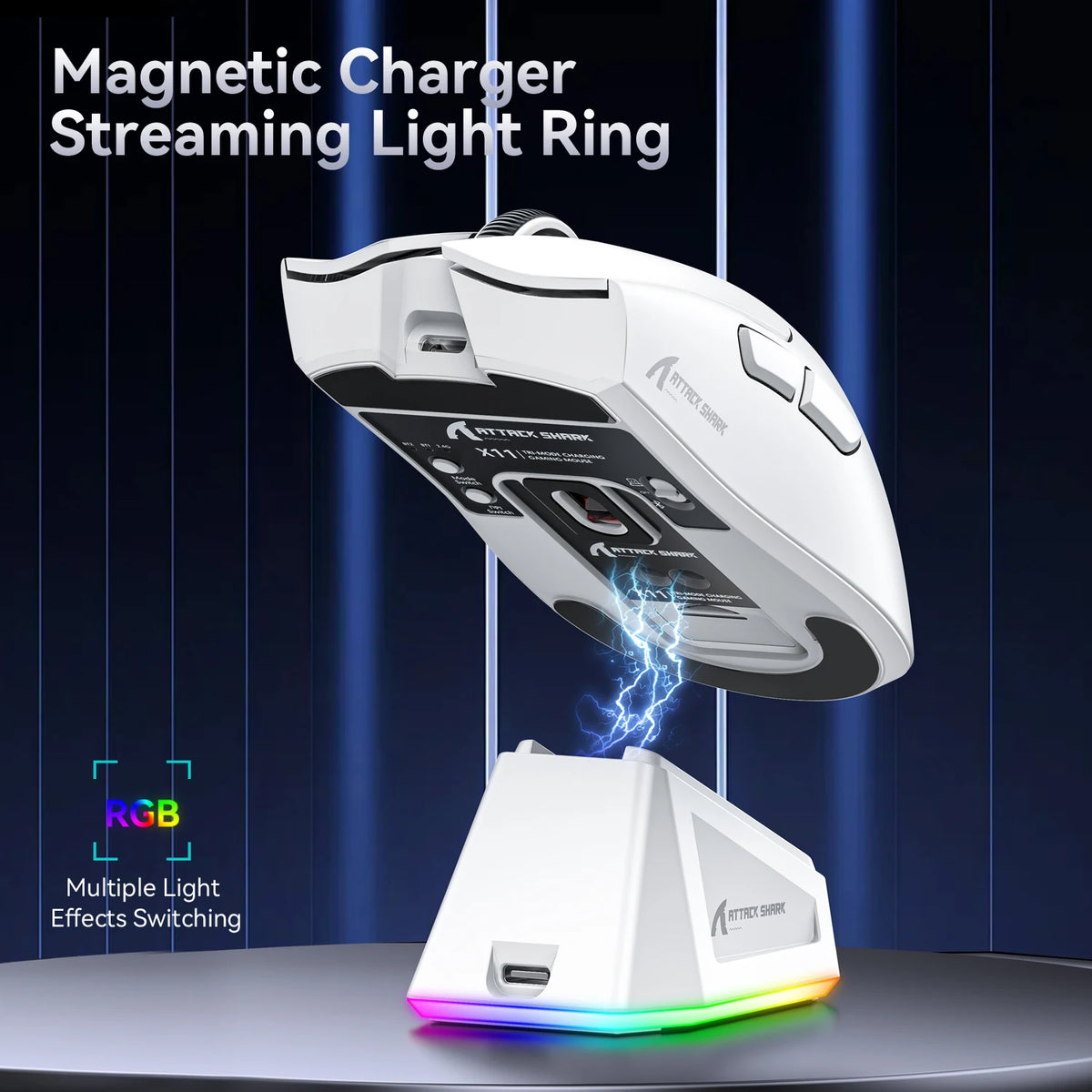 Wireless Gaming Mouse 22000 DPI Charging Dock