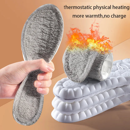 Warm Winter Insoles – Plush Thickened Cold-Weather Shoe Inserts