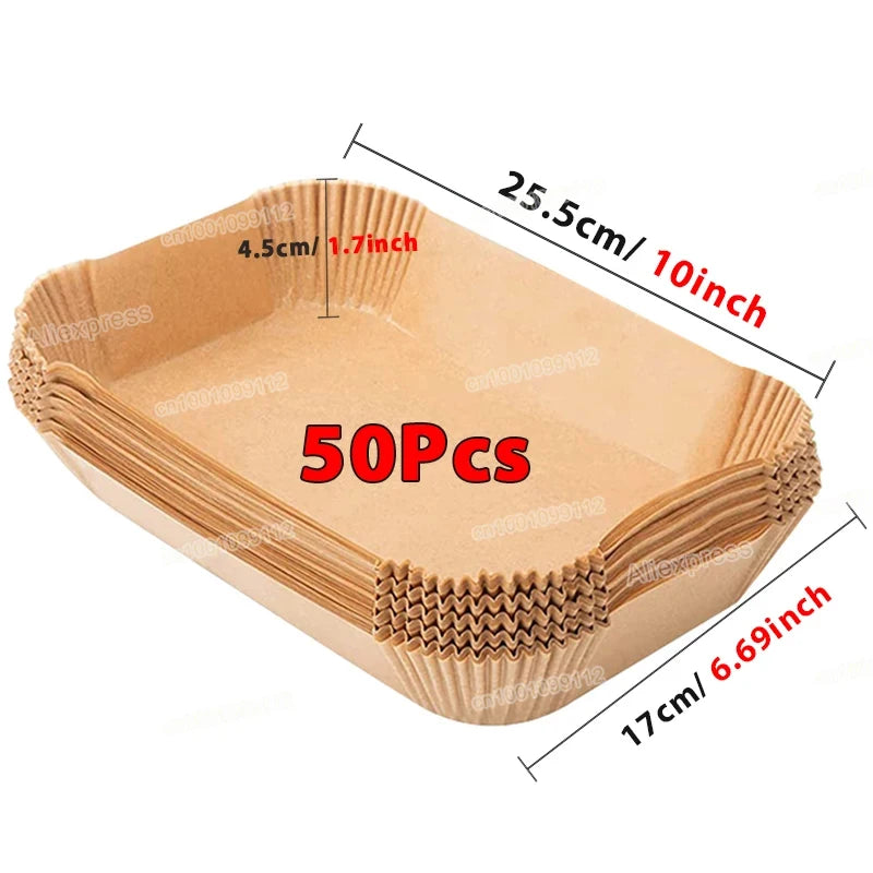 Air Fryer Paper Liners Disposable Round Parchment Baking Sheets