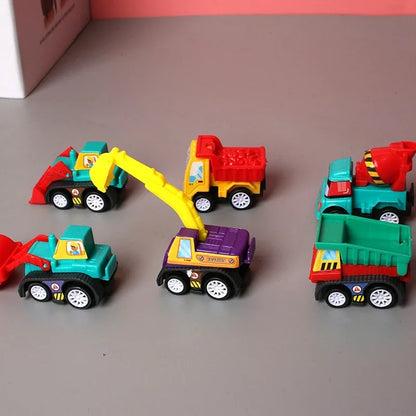 Mini Pull Back Cars Set – 6 Piece Diecast Toy Vehicles