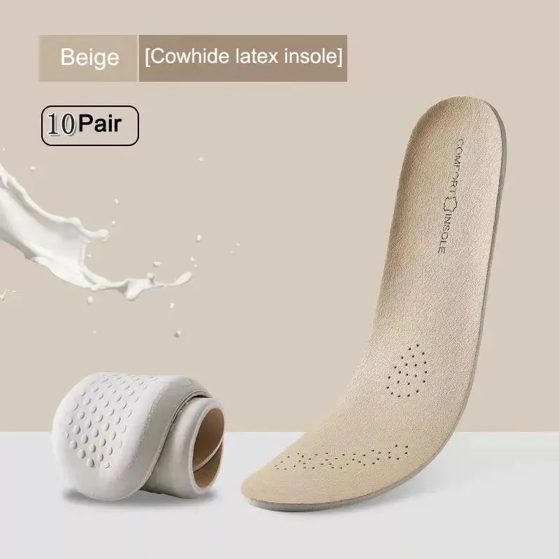 Leather Insoles – Arch Support Shock Absorbing Shoe Inserts