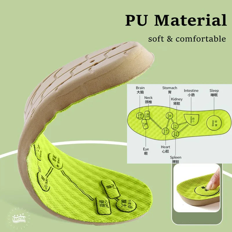 Massage Insoles Acupressure EVA Cushion Breathable Shoe Inserts