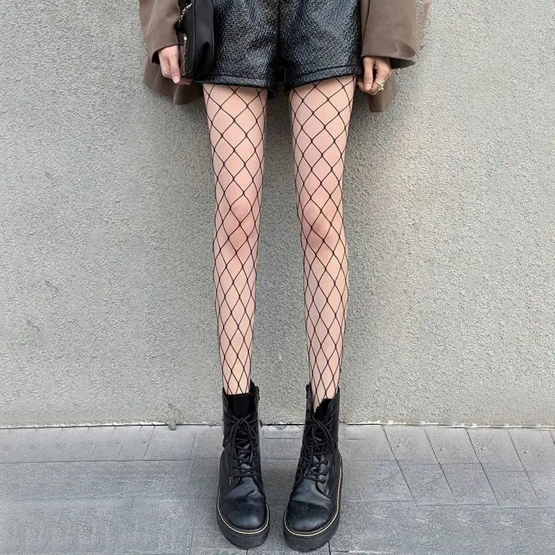 Fishnet Tights for Women – Thin Mesh Nylon Hosiery