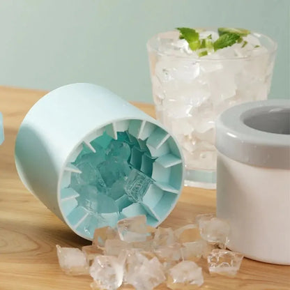 Silicone Ice Cube Mold – Round Reusable Ice Maker Tray