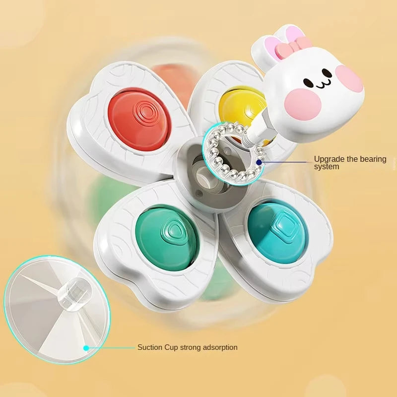 Spinning Bath Toy for Babies & Toddlers – Montessori Water Wheel