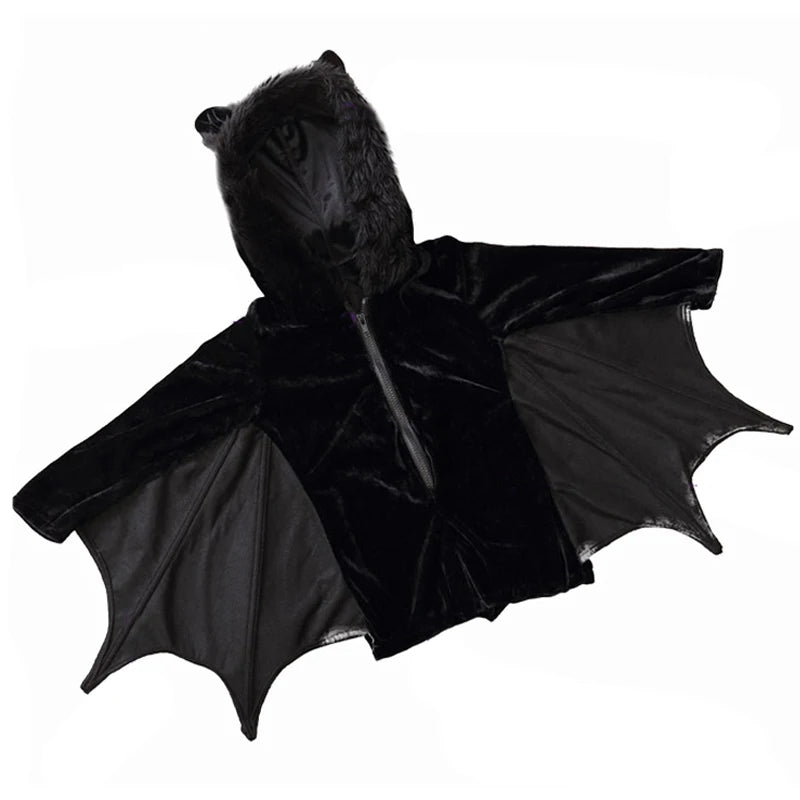 Purim Bat Jumpsuit For Girl Costume Creepy Vampire Animal Spooktacular Outfit Cosplay Carnival Halloween Fancy Party Dress