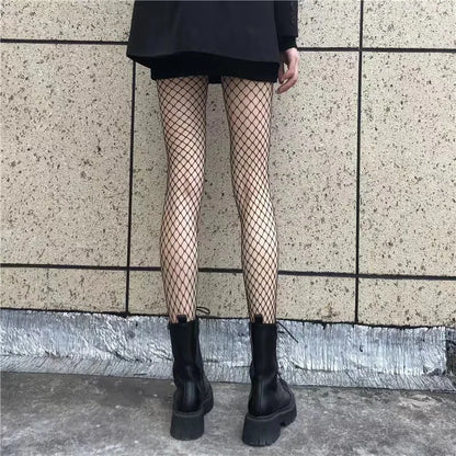Fishnet Tights – Women’s Black High Waist Mesh Stockings