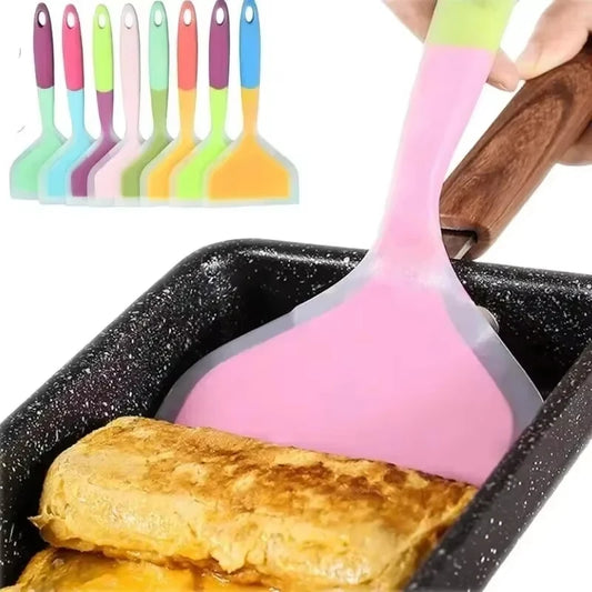 Silicone Pancake Spatula Heat Resistant Wide Kitchen Turner