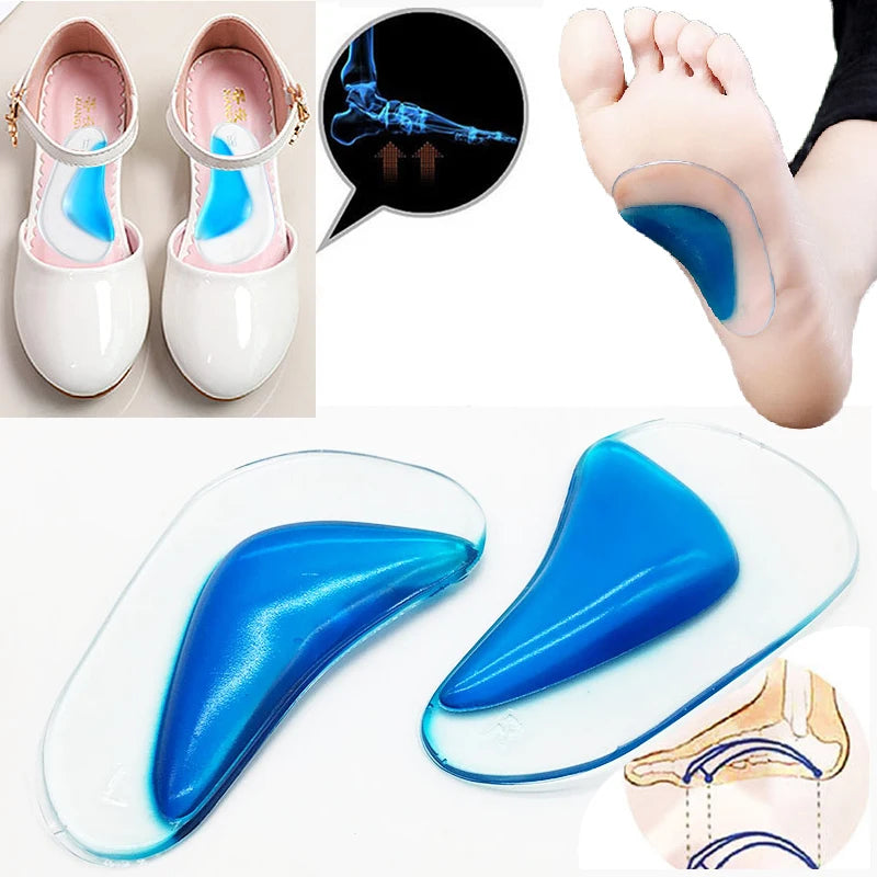 Kids Arch Support Insoles – Silicone Orthopedic Shoe Inserts