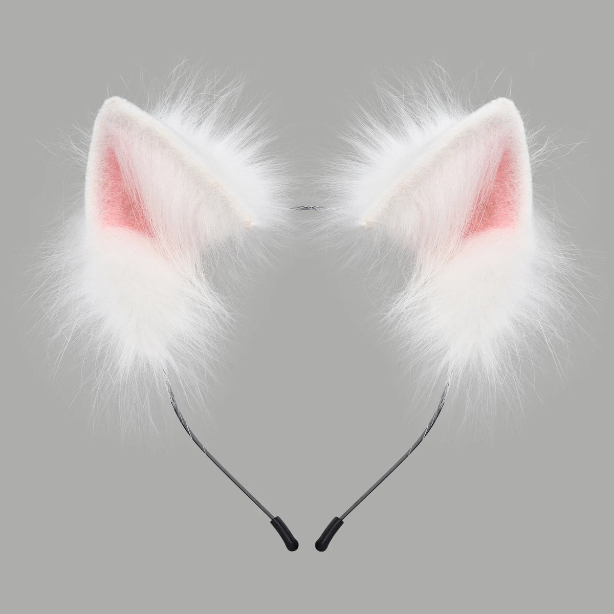 Handmade Faux Fur Animal Ears Headband Furry Cat Fox Ear Hairhoop Headwear Costume Accessory for Cosplay Masquerade