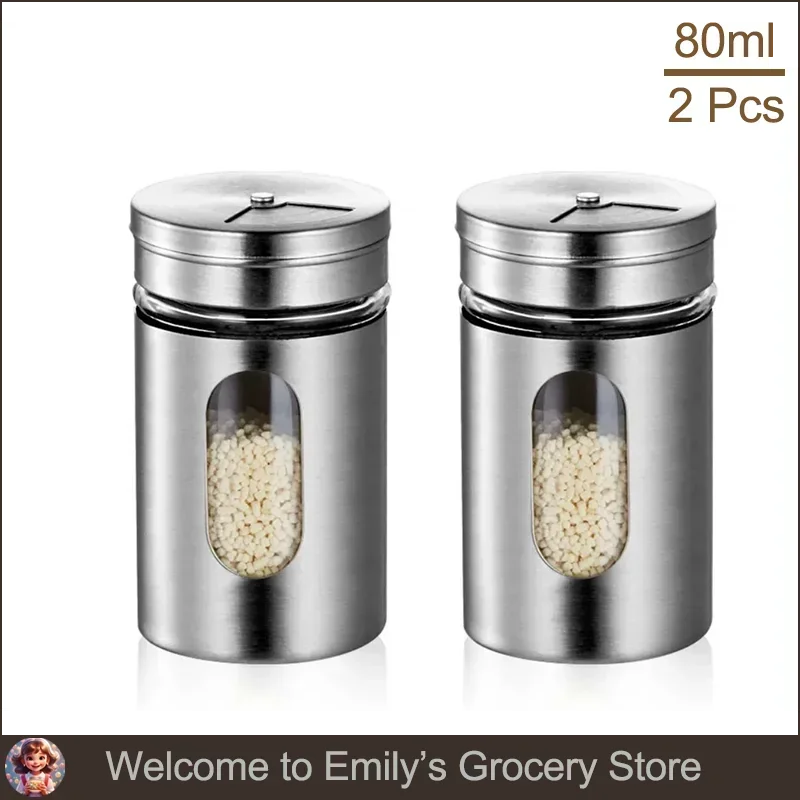 Spice Shaker | Stainless Steel Salt & Pepper Jar