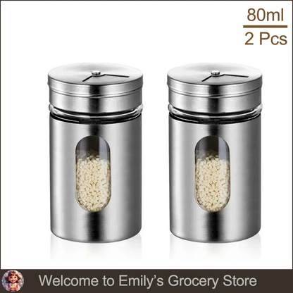 Spice Shaker | Stainless Steel Salt & Pepper Jar