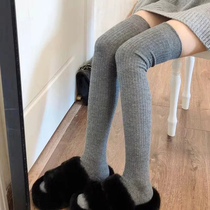 Women’s Knee High Socks – Classic Striped Cotton Style