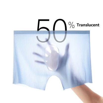 Men’s Boxer Shorts – Seamless Ice Silk Breathable Underwear