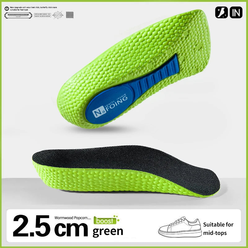 Height Increase Insoles – Memory Foam Heel Lift Shoe Inserts