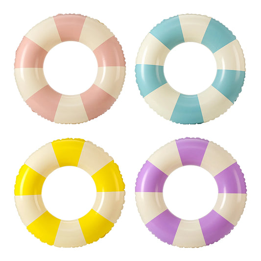 Inflatable Swimming Ring Macaron Pool Float for Summer Pool Parties