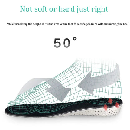 Height Increase Insoles – EVA Shoe Inserts for Added Height