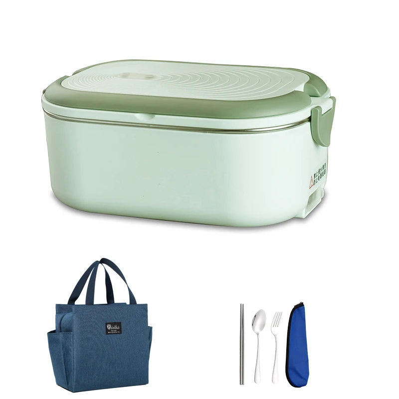 Electric Lunch Box 1L Stainless Steel Heated Food Warmer 18W