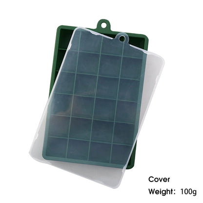 24-Hole Silicone Ice Cube Tray with Lid – Easy Kitchen Freezing Mold